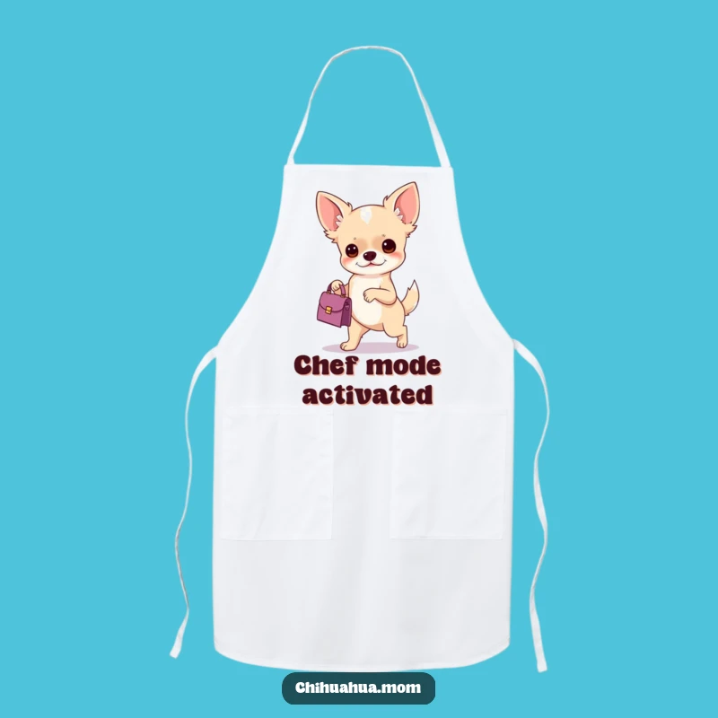 Funny Chihuahua Handbag Apron: Kitchen Chic & Humorous Gift