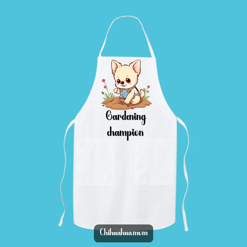 Funny Digging Chihuahua Apron: Get Down to Business in the Kitchen