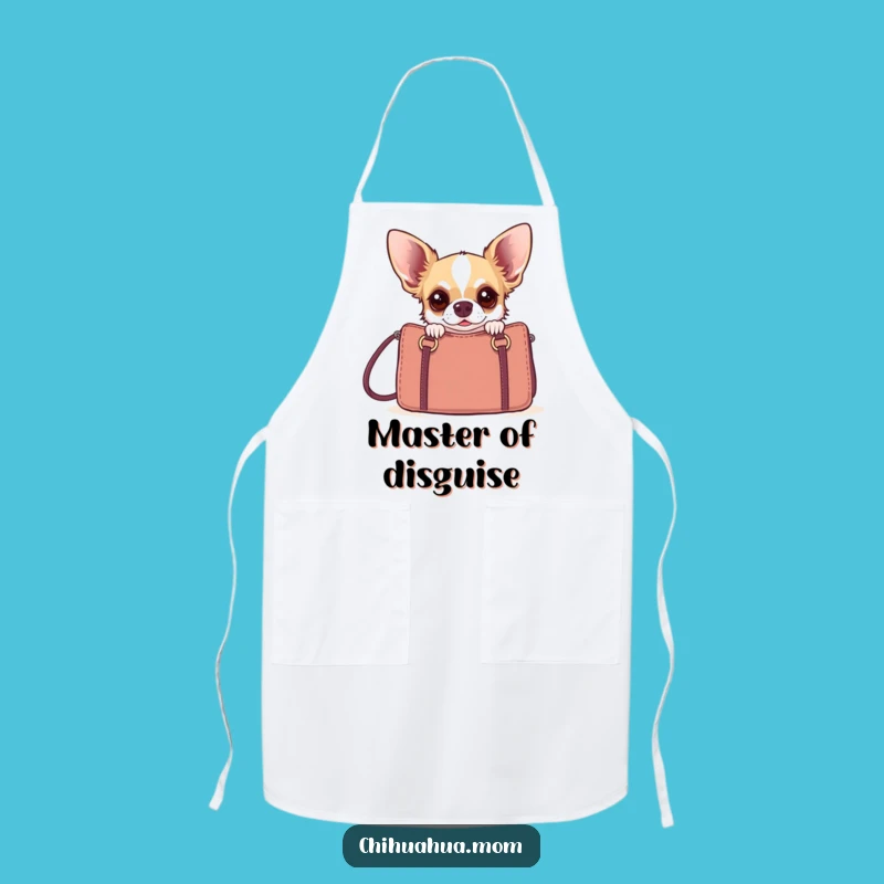 Funny Chihuahua Apron: Startled Chef Dog Kitchen Accessory, Hilarious Gift