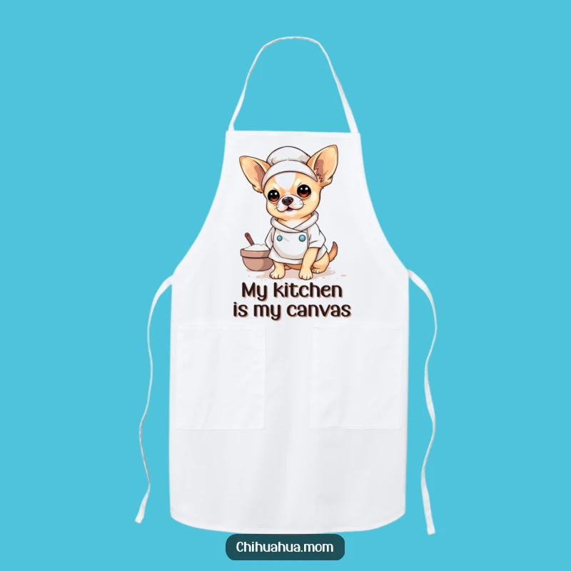 Funny Baker Chihuahua Apron: Cook with a Funny Pup Chef Gift