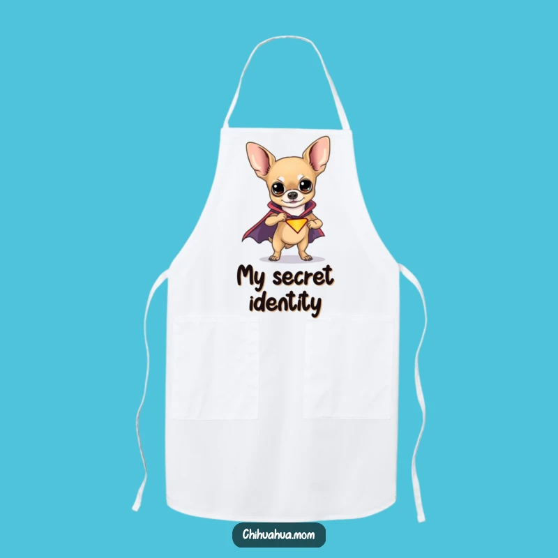 Funny Chihuahua Superhero Apron: Cook Like a Hero with This Gift
