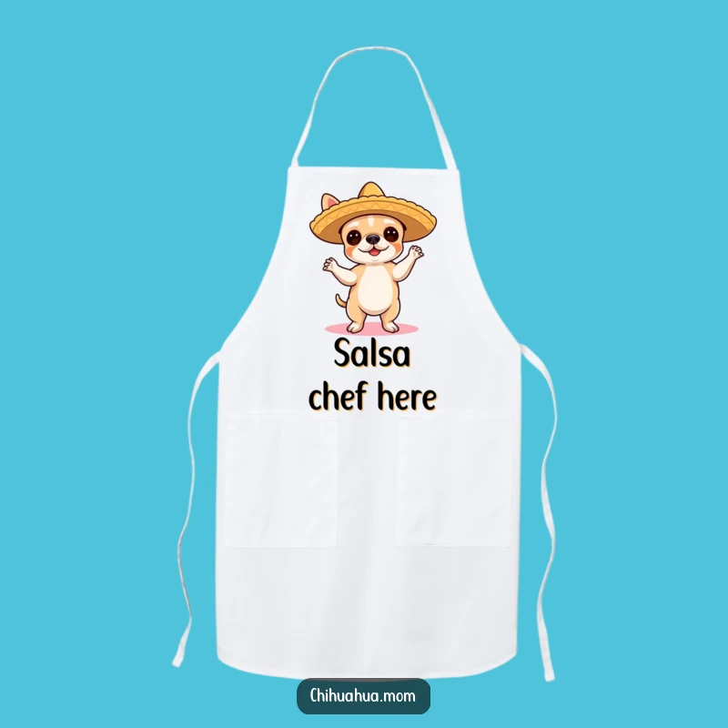 Funny Chef Chihuahua Apron - Fiesta Dancer's Kitchen Gift