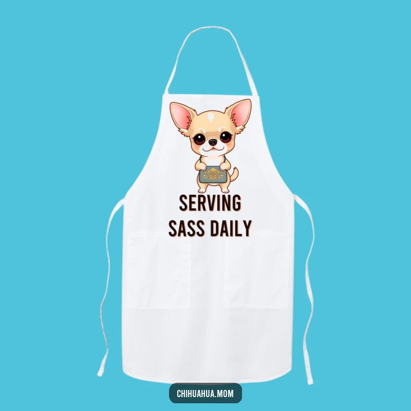 Funny Chihuahua Chef Apron: Determined Diva Cooking Fun - Perfect Funny Gift!