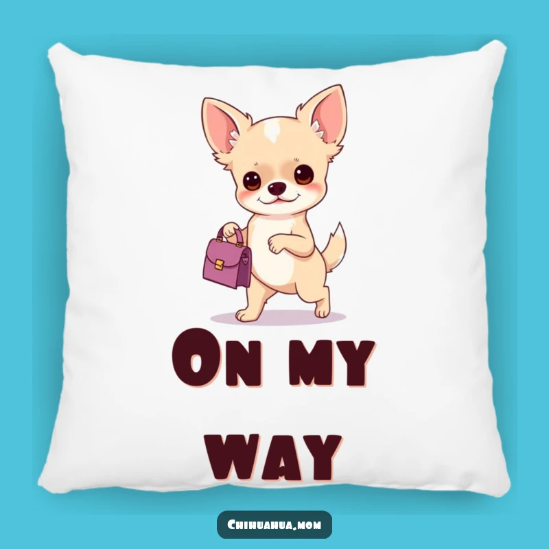 Cozy Funny Chihuahua Handbag Pillow: Decorative & Humorous Gift