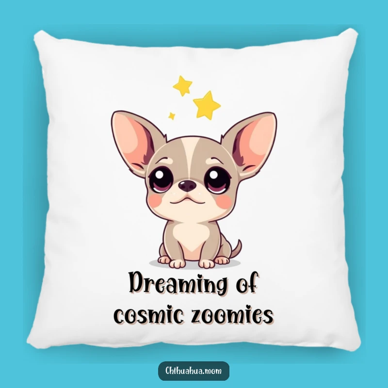 Funny Chihuahua Pillow: Curious Star Watcher Pup - Cozy Accent Gift