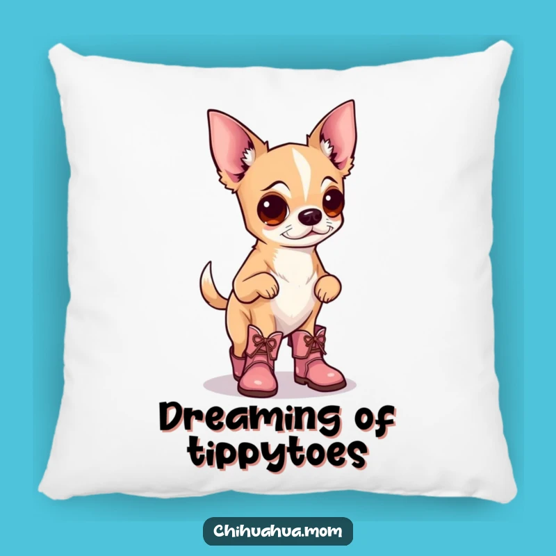Funny Chihuahua Boots Pillow: Cozy Comfort with a Touch of Pup Style