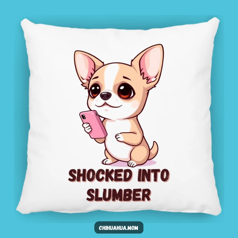 Funny Chihuahua Oh Snap Pillow - Comfy & Hilarious Dog Decor Gift