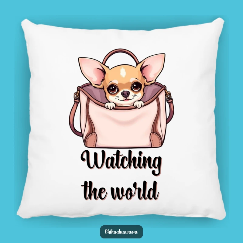 Funny Curious Chihuahua Pillow: Cozy Comfort with a Stylish Friend