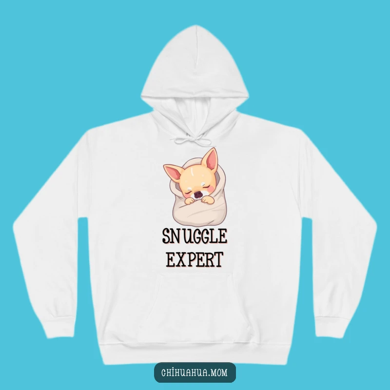 Cozy Funny Sleeping Chihuahua Hoodie - Warm Pup Snuggle Gear