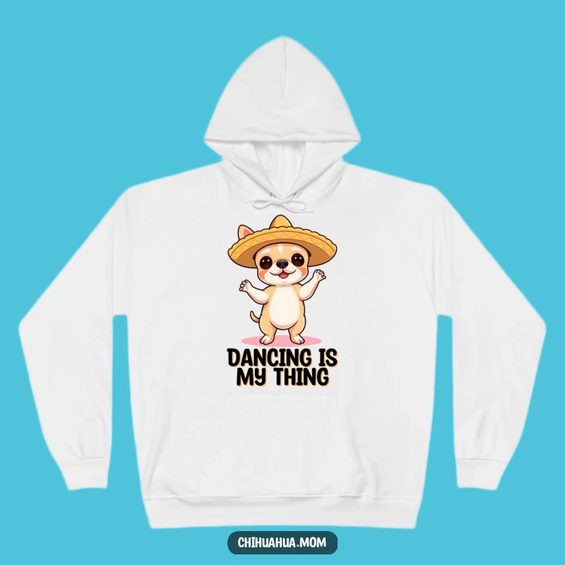 Cozy Funny Chihuahua Flamenco Hoodie - Dancer's Fiesta Gift