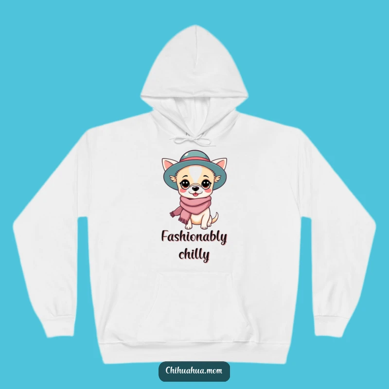 Cozy Funny Chihuahua Lady Hoodie: Kawaii Fashionista Pup Gift