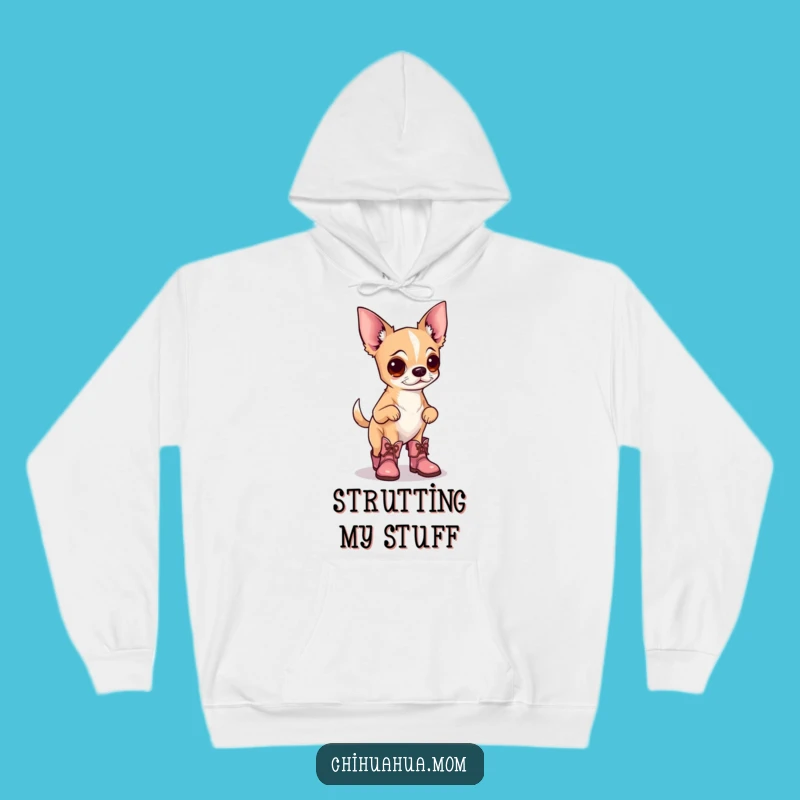 Funny Chihuahua Boots Hoodie: Cozy Comfort for Proud Pup Parents