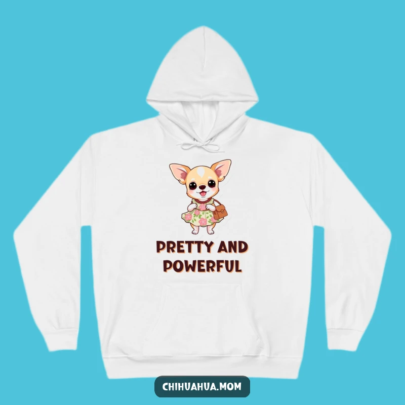 Funny Chihuahua Dress Hoodie: Cozy Floral Style, Hilarious Gift