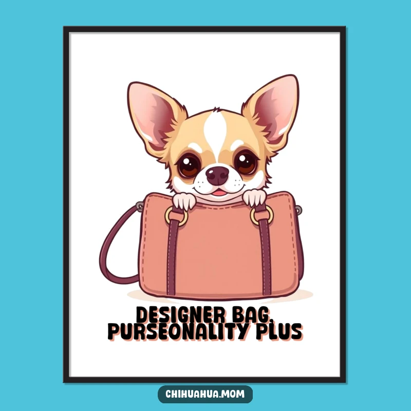 Funny Chihuahua Printable Wall Art - Free Printable Dog Art Downloadable Decor