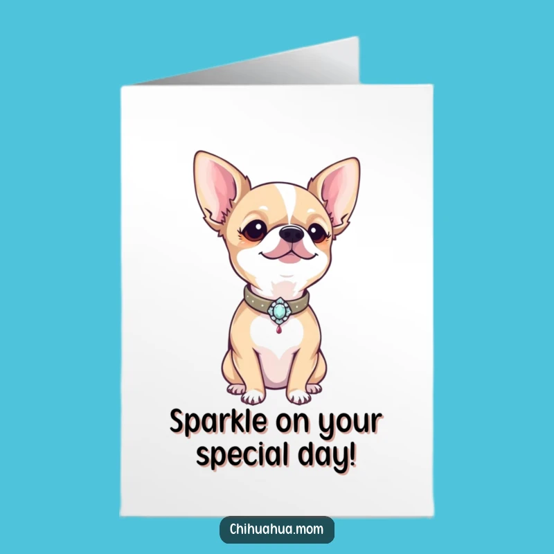 Chihuahua Birthday Printable Card - Free Printable Diva Dog Gift for Her