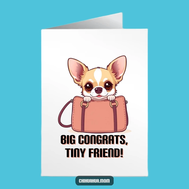 Chihuahua Congratulations Printable Card - Funny Free Printable Doggy Success Surprise