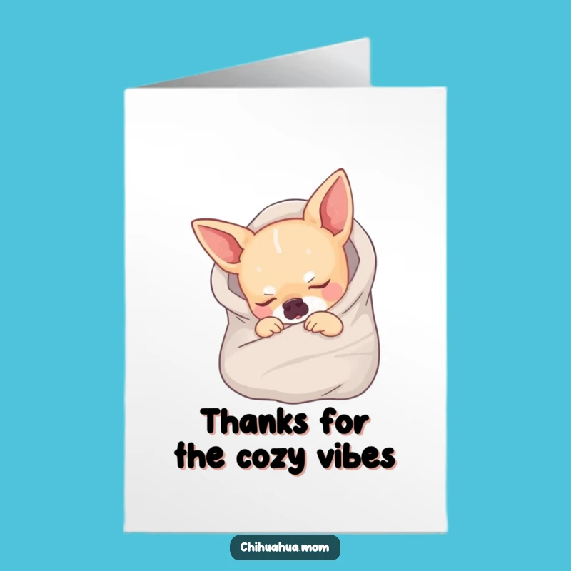 Free Printable Sleeping Chihuahua Thank You Card: Sweet Downloadable for Gratitude