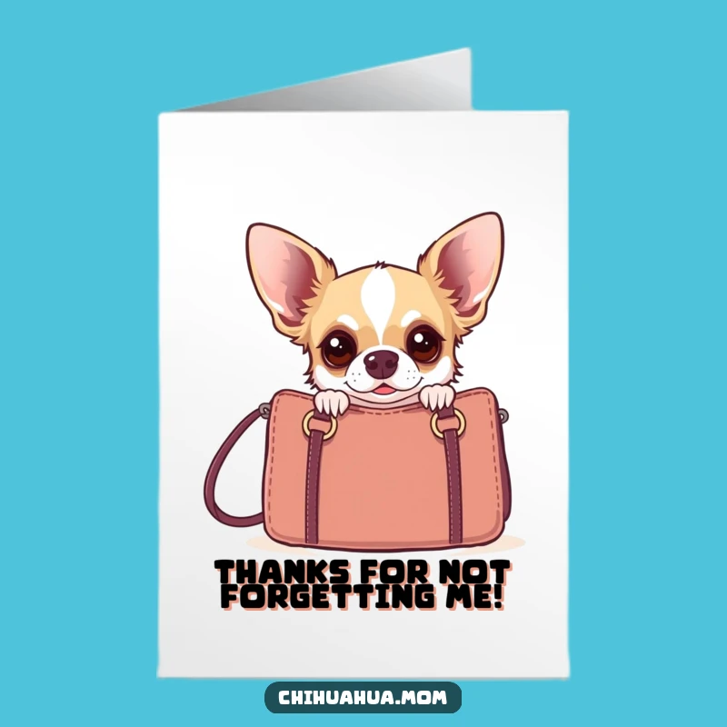 Thank You Chihuahua Printable Card - Free Printable Dog Lover Appreciation Gift
