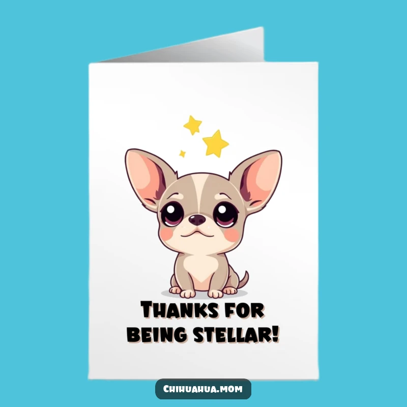 Free Printable Chihuahua Thank You Card: Funny Appreciation Gift, Downloadable & Print at Home
