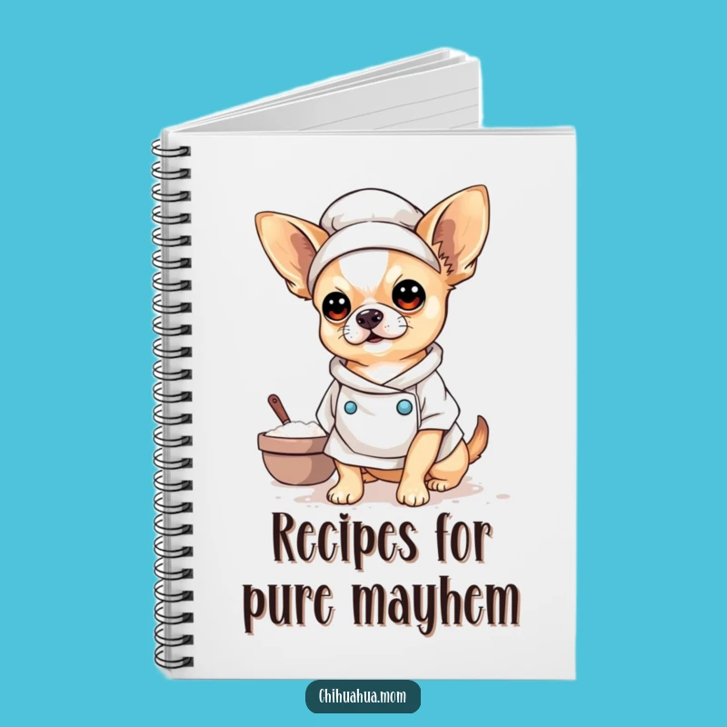 Funny Baker Chihuahua Notebook: Jot Down Funny Recipes with a Pup