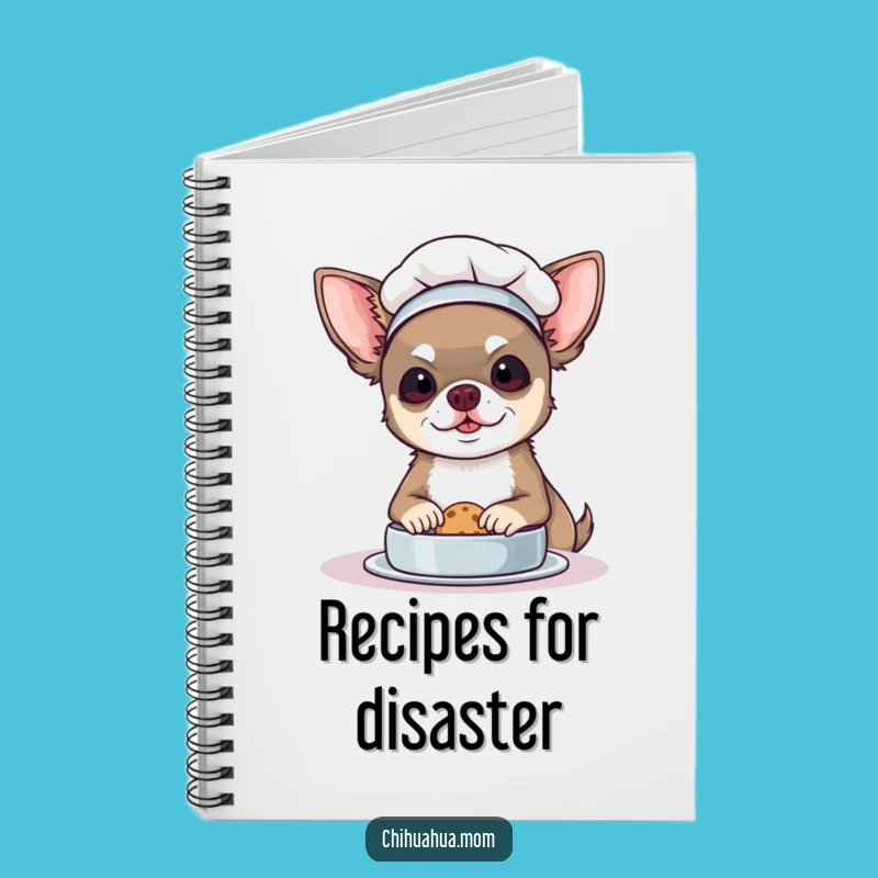 Funny Chef Chihuahua Notebook: Jot Down Your Delicious Recipes!