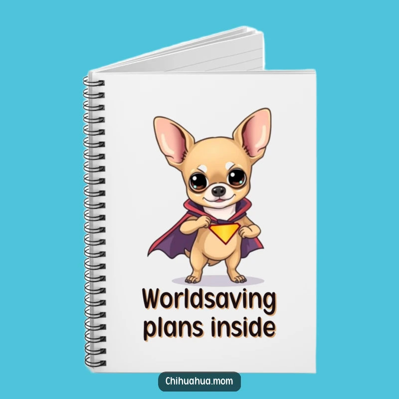 Funny Chihuahua Superhero Notebook: Jot Down Funny Ideas with a Hero