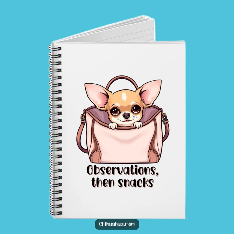 Funny Curious Chihuahua Notebook: Jot Down Funny Thoughts with a Pup