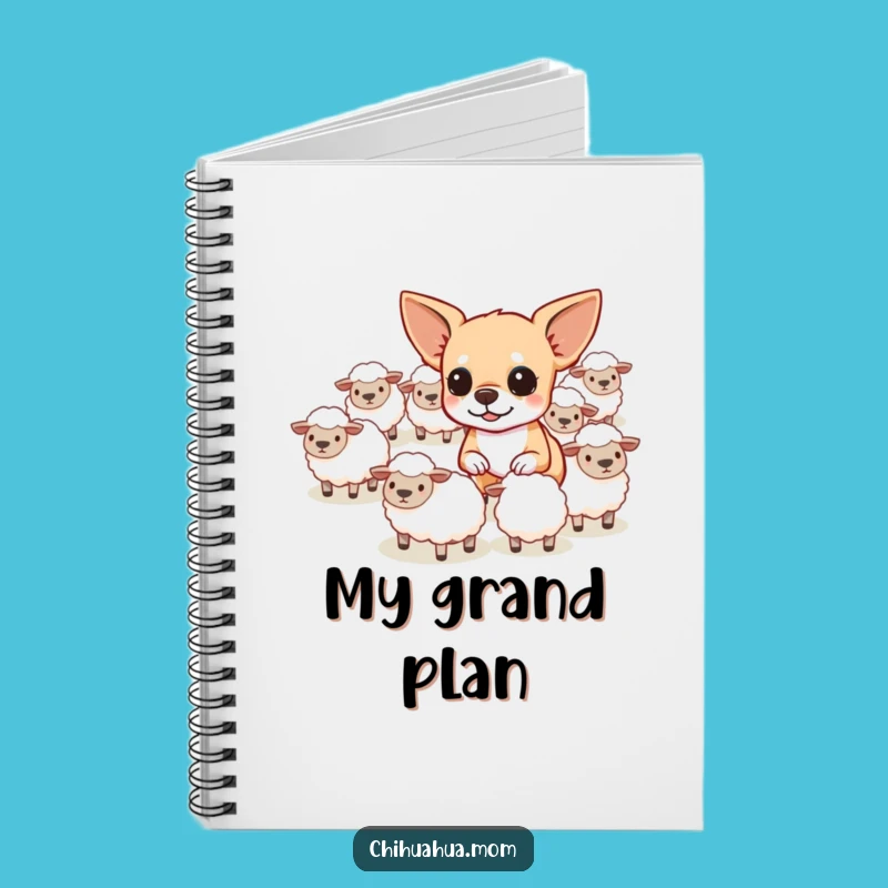Funny Herding Chihuahua Notebook - Determined Doggy Journal Gift