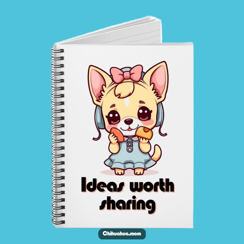 Funny Kawaii Chihuahua Lady Notebook: Jot Down Ideas with a Treat Giver, Great Funny Gift