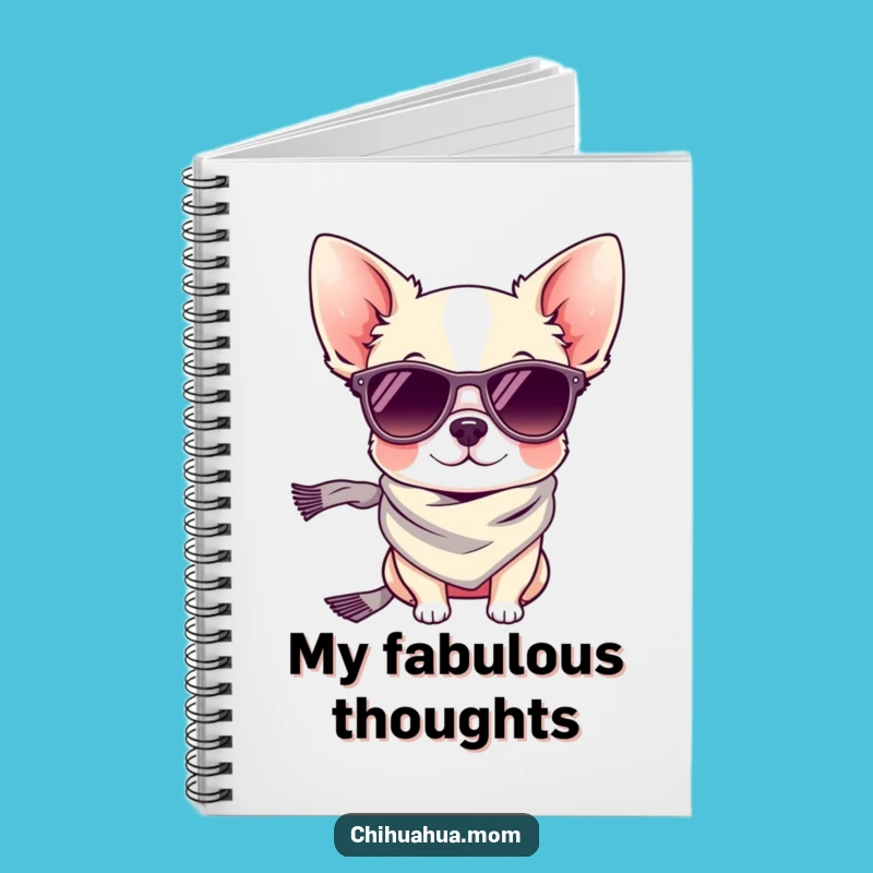 Funny Tiny Chihuahua Sunglasses Notebook: Jot Down Ideas with Style
