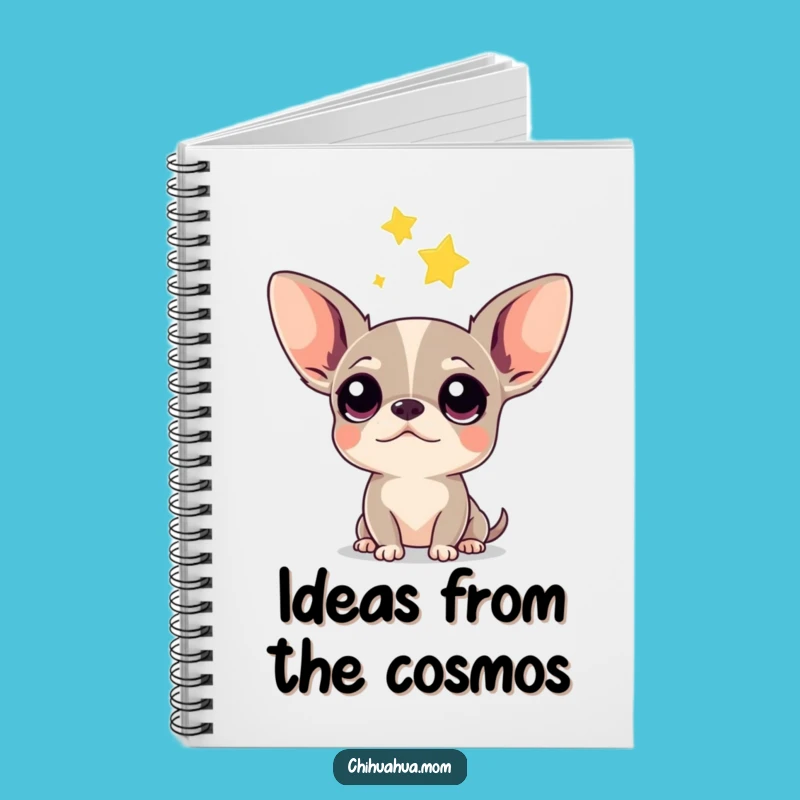 Funny Chihuahua Notebook: Curious Pup's Falling Star Journal - Gift