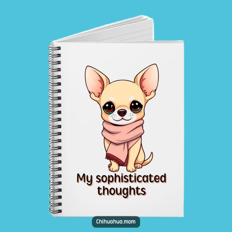 Funny Sophisticated Chihuahua Notebook: Jot Down Elegant Ideas, Cute Funny Gift for Style Enthusiasts
