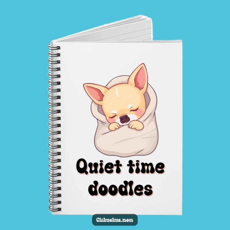 Funny Sleeping Chihuahua Notebook - Jot Down Dreams with Pups