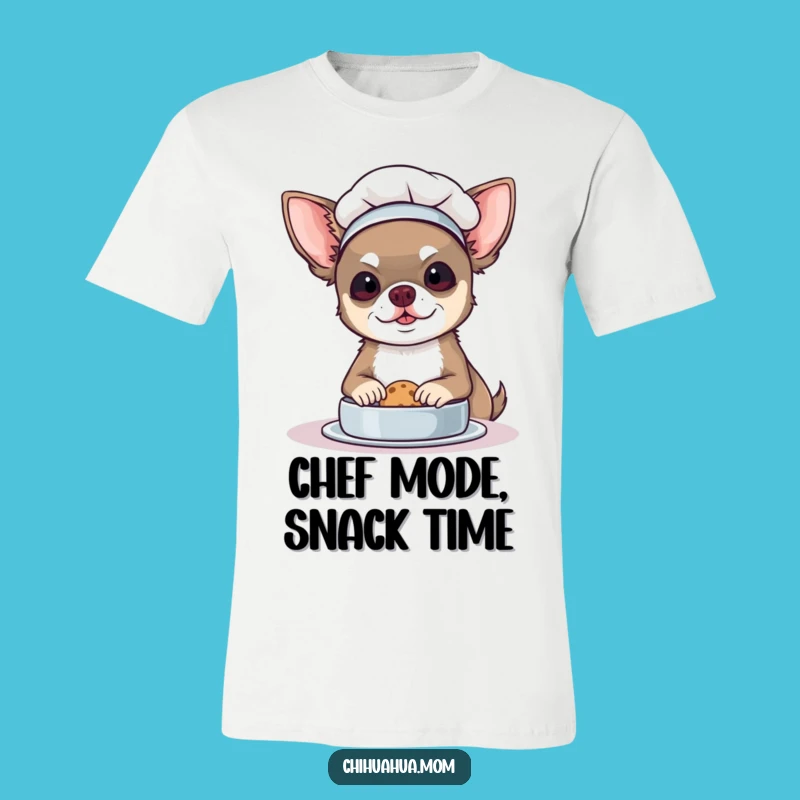 Funny Chef Chihuahua T-Shirt: Bake Up Some Fun with This Tee!