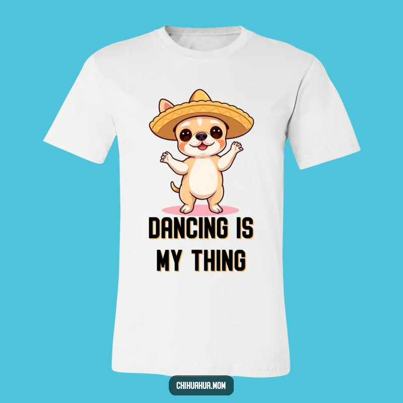 Funny Chihuahua Flamenco T-Shirt - Energetic Dancer Gift