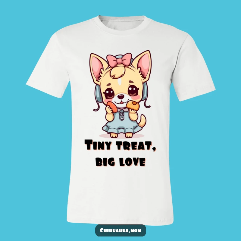 Funny Kawaii Chihuahua Lady T-Shirt: Cute Treat Giver Design, Ideal Funny Gift