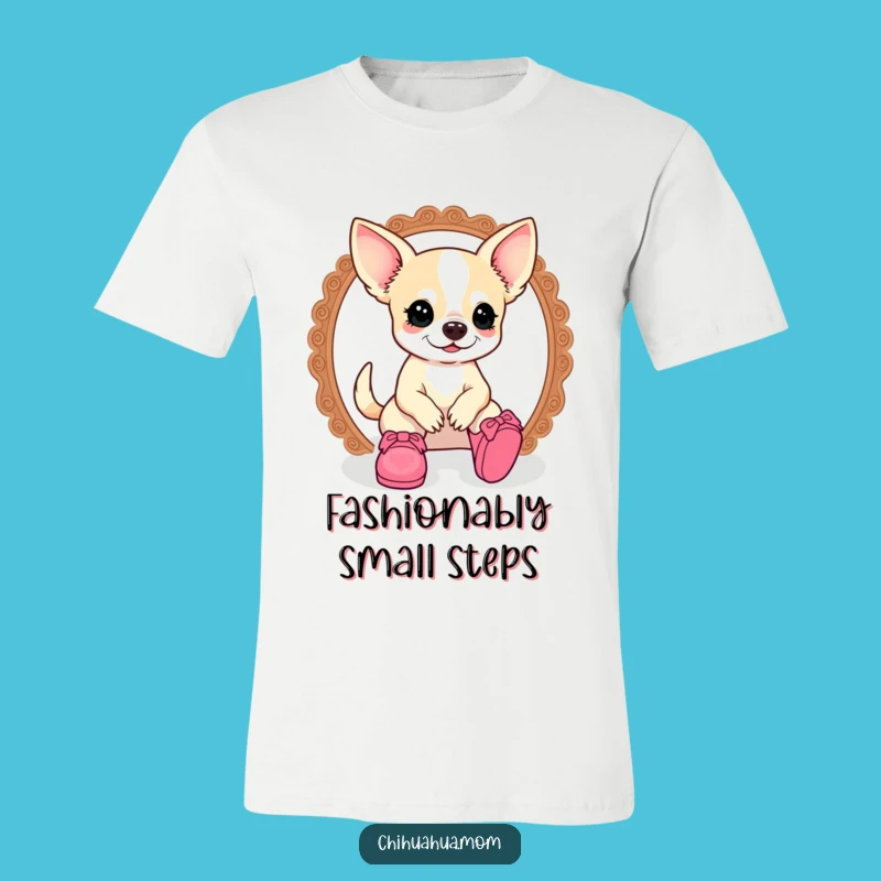 Funny Kawaii Chihuahua Lady T-Shirt: Doll Shoe Shenanigans - Hilarious Gift!