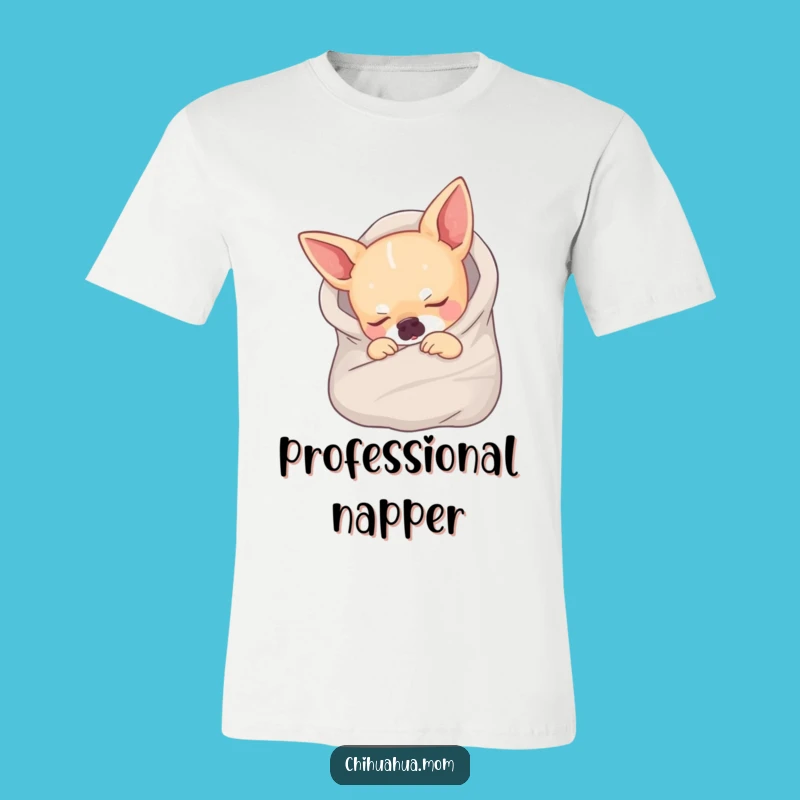 Funny Sleeping Chihuahua T-Shirt - Cozy Pup Nap Tee