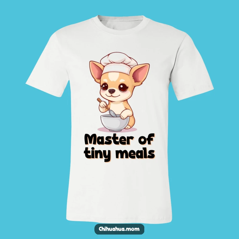 Funny Chihuahua Chef T-Shirt: Kitchen Humor Dog Apparel Gift!