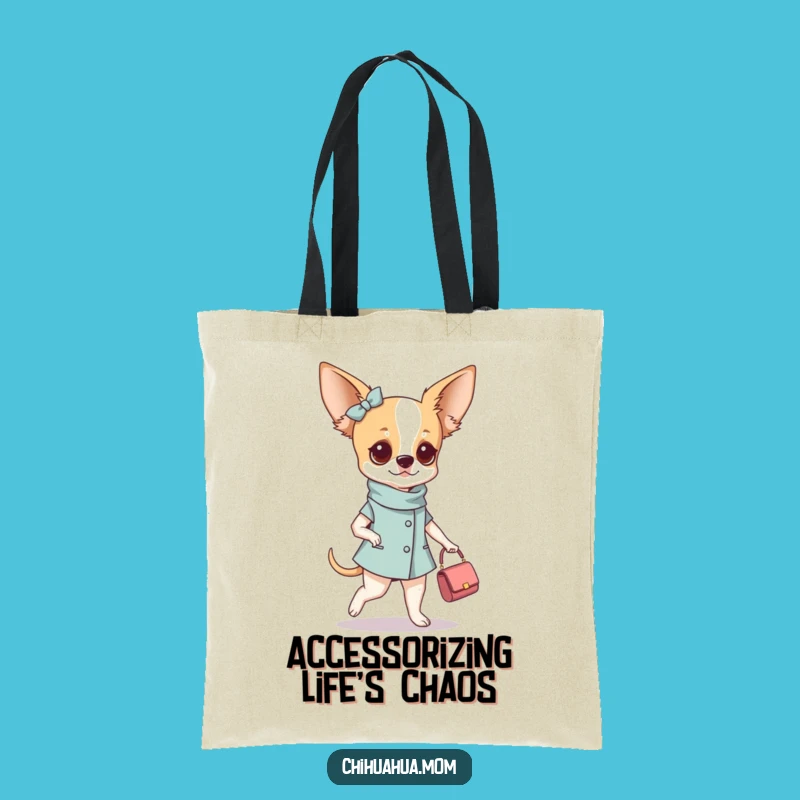 Funny Fashionable Chihuahua Woman Purse Tote Bag - Carry Your Chic!