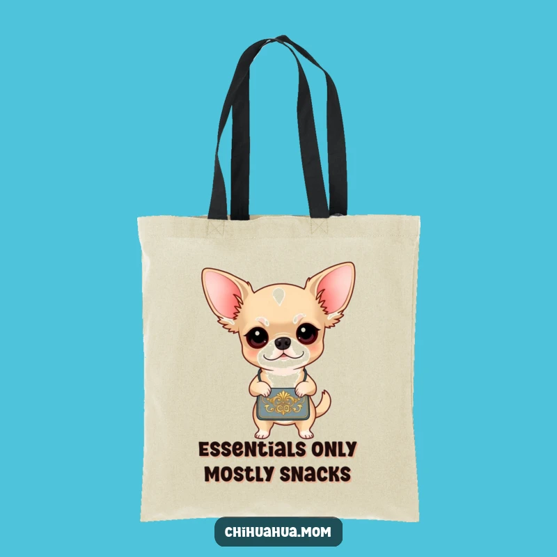 Funny Chihuahua Tote: Determined Diva's Chic Handbag - Your Go-To Funny Gift!
