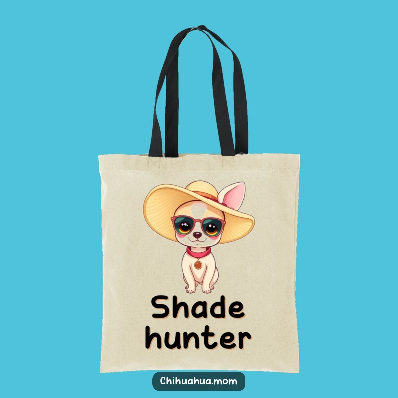 Funny Chihuahua Woman Tote Bag: Large Sun Hat Style, Chic & Hilarious Accessory