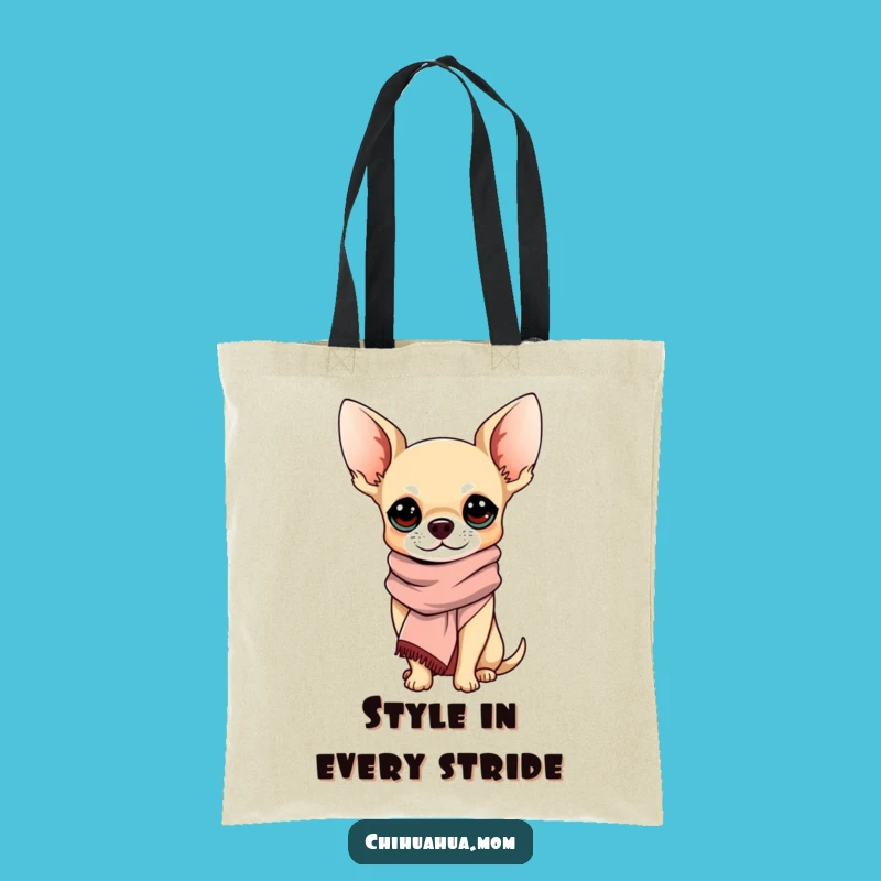 Funny Sophisticated Chihuahua Tote Bag: Carry Your Style with Grace, Great Funny Gift